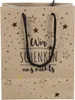 Weihnachts-Geschenktüte mit Sternen und humorvoller Produktbild-Vorschau 1