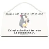 Mr. & Mrs. Panda Holzschild Zahntechnikerin Leidenschaft Produktbild-Vorschau 3