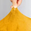 Potah na židli - Hořčicově žlutý - 1 ks - Samet - Potah na Náhled obrázku produktu 11
