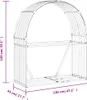 vidaXL Přístřešek na dřevo 120x45x140 cm Pozinkovaná ocel Náhled obrázku produktu 8