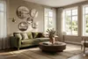 Runde Bilder für die Wand Beige Set für Wohnzimmer und Produktbild-Vorschau 5