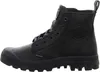 A side view of a black leather Palladium boot. Náhľad obrázku produktu