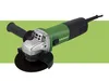 A green and black angle grinder is shown against a green and white background. Produktbild-Vorschau