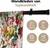 MuchoWow® Wandteppich Wandbehang Rosen - Blumen - Muster - Produktbild-Vorschau 3