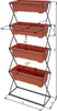 tectake® Letto verticale con 4 fioriere 52 x 21 x 127 cm Anteprima dell’immagine prodotto 6