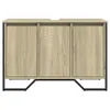 vidaXL Umývadlová skrinka Sonoma dub 91x35x60 cm materiál Náhľad obrázku produktu 4