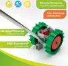 Close-up of a gardening tool with descriptive text overlays. Produktbild-Vorschau