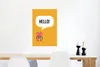 MuchoWow® Poster Roboter mit einer Textwolke "Hallo!" vor Produktbild-Vorschau 5