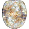 A top-down view of a toilet seat with a marble-like pattern. Náhľad obrázku produktu