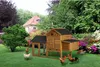 Kurník "Poulette" s dřevěným hnízdem pro nosnice - hnědý Náhled obrázku produktu 2