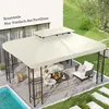 Toit pour kiosque de jardin OUTSUNNY 100110-052CW Voir les images du produit 4