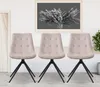 Esszimmerstuhl HLO-CP121 Samt  creme Produktbild-Vorschau 6