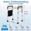 Verstellbarer klappbarer WC-Stützrahmen aus Aluminium, Produktbild-Vorschau 4