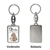 Hase und Bär Schlüsselanhänger mit Bordüre mit Spruch Dich Produktbild-Vorschau 2