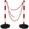 Palo di delimitazione rosso e bianco per parcheggi, 85 cm Anteprima dell’immagine prodotto 1