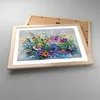 Gerahmtes Poster - Rahmen in heller Eiche - Blumen die Produktbild-Vorschau 3