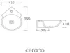 CERANO - Lavabo in Vetroceramica - da appoggio, angolare - Anteprima dell’immagine prodotto 4