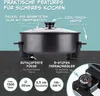 GOURMETmaxx elektrische Partypfanne - Ø 30 cm - mit Produktbild-Vorschau 3