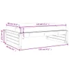 vidaXL Zahradní stolička 120x80 cm z masivního borovicového Náhled obrázku produktu 10