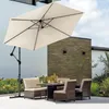 VOUNOT® Ampelschirm mit Schutzhülle, Sonnenschirm 300cm Produktbild-Vorschau 2