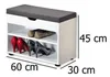 Kesper Schuhregal weiß grau Polyester MDF-Platte 30 cm x 60 Produktbild-Vorschau 10
