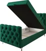 Gepolstertes Boxspringbett 90x200 ADRIA PLUS 2 - grün Produktbild-Vorschau 3