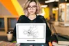 MuchoWow® Laptop Aufkleber Sticker Cover Schwarz und weiß - Produktbild-Vorschau 5