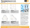 Sonnensegel BASIC HDPE Rechteck 2x3 hellgrau High Density Produktbild-Vorschau 5