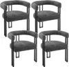 WOLTU 4xEsszimmerstühle, Sessel bequem modern, aus Chenille Produktbild-Vorschau 1