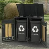 Abri à poubelles avec couvercle rabattable, verrouillable, Voir les images du produit 9