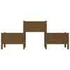 vidaXL Pflanzkübel Honigbraun 178,5x44x75 cm Massivholz Produktbild-Vorschau 4