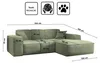 Kaiser Möbel Ecksofa, Eckcouch L form, Wohnzimmer Couch Produktbild-Vorschau 5