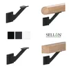 Sellon24® Handlaufhalter Handlaufträger Stahl Wand Holz Produktbild-Vorschau 14