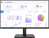 A computer monitor displaying a dashboard with various charts and statistics. Náhled obrázku produktu