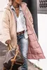 ASKSA Damen Lang Daunenmantel Warm Fleece Reversibel Produktbild-Vorschau 3