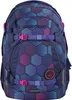 A front view of a backpack with a geometric pattern. Produktbild-Vorschau