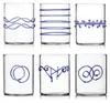 Set di 6 bicchieri DECO, colore blu Anteprima dell’immagine prodotto 1