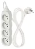Prodlužovací kabel 1,5 m / 4 zásuvky / bílý / PVC / 1 mm2 Anteprima dell’immagine prodotto