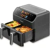 Heetluchtfriteuse 9L, dubbele kamer, airfryer 2000W met 2 Productafbeelding-voorbeeld 4