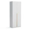Kleiderschrank Pablo 90 cm, weiß gold mit Einlegeplatten, Produktbild-Vorschau 1