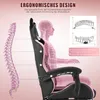 Gaming Stuhl mit Lendenwirbelstütze und Fußstütze 150kg, Produktbild-Vorschau 5