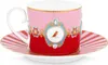PIP STUDIO Love Birds Medallion Red-Pink Tasse mit Produktbild-Vorschau 4