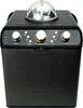 A black Bluetooth party speaker with a disco ball on top, displayed against a white background. Produktbild-Vorschau