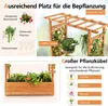 GOPLUS Hochbeet mit Rankgitter, Pflanzkasten mit Produktbild-Vorschau 3