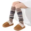 1 Paar Beinwärmer Legwarmers Damen Lange Winter Produktbild-Vorschau 1