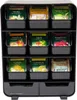 Organizer na torebki herbaty - 11 szuflad - czarny - 26 x 8 Podgląd zdjęcia produktu 5