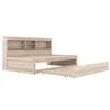 MERAX Daybed 90x200cm avec lit gigogne 90x190cm et Voir les images du produit 5