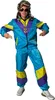 A man wearing an 80s-style tracksuit costume. Produktbild-Vorschau