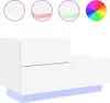 A white bedside table with LED lighting. Náhled obrázku produktu