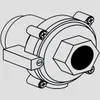 A technical illustration of a pneumatic cartridge valve. Produktbild-Vorschau